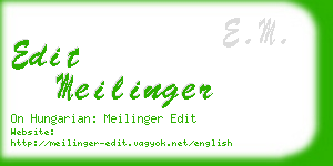 edit meilinger business card